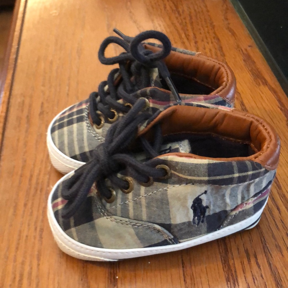 Ralph Lauren baby shoes - plaid - size 2